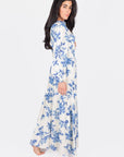 JOSEPHINE DRESS (WHITE/BLUE) - Dress - Yakira Bella