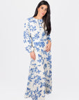 JOSEPHINE DRESS (WHITE/BLUE) - Dress - Yakira Bella