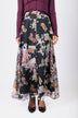 Josephine Skirt (Black Flower)