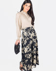 JOSEPHINE SKIRT (BLACK/BEIGE) - Skirt - Yakira Bella