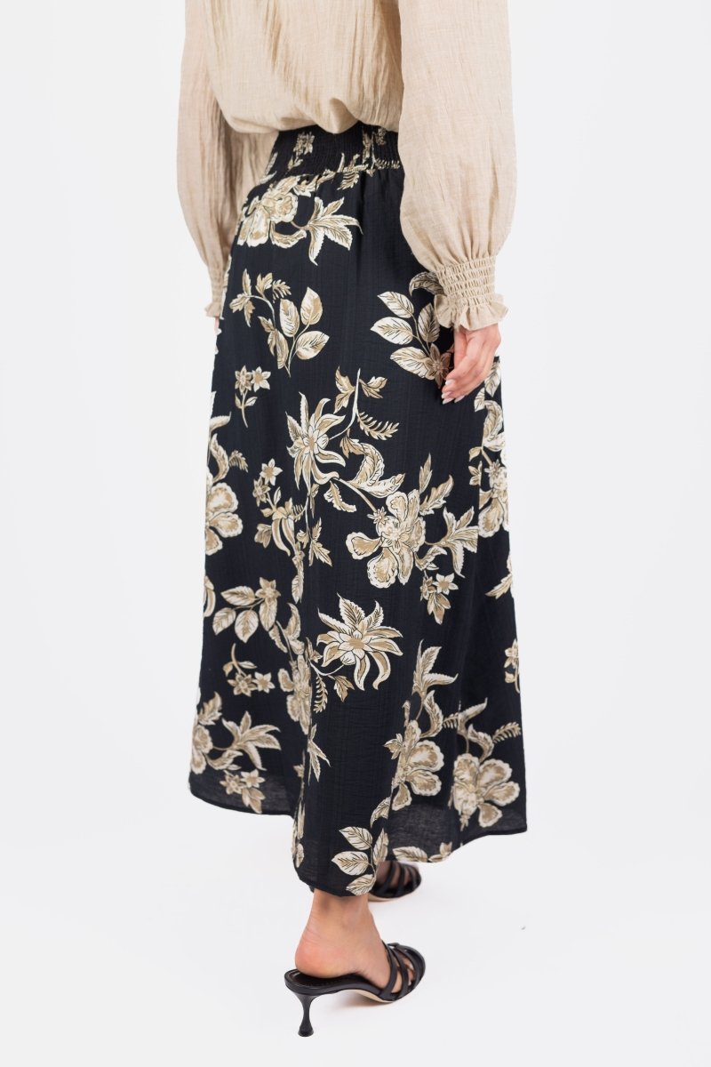 JOSEPHINE SKIRT (BLACK/BEIGE) - Skirt - Yakira Bella