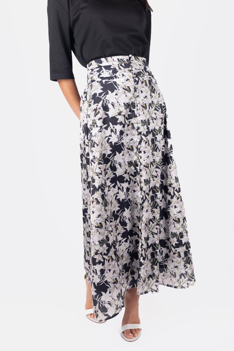 JOSEPHINE SKIRT (BLACK/IVORY) - Skirt - Yakira Bella