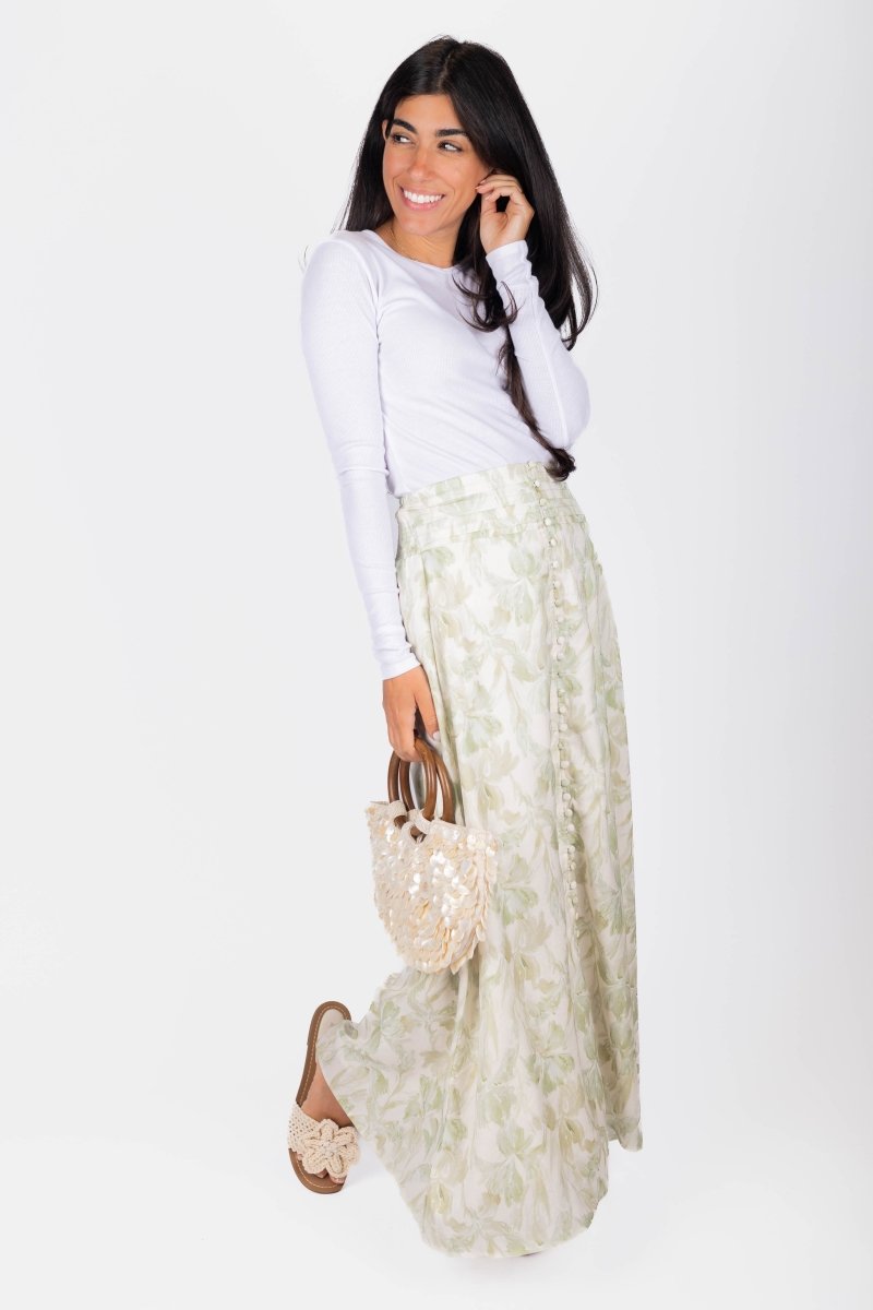 Josephine Skirt (Green) - Skirt - Yakira Bella