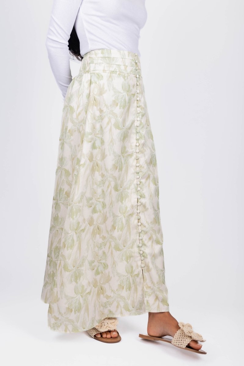Josephine Skirt (Green) - Skirt - Yakira Bella
