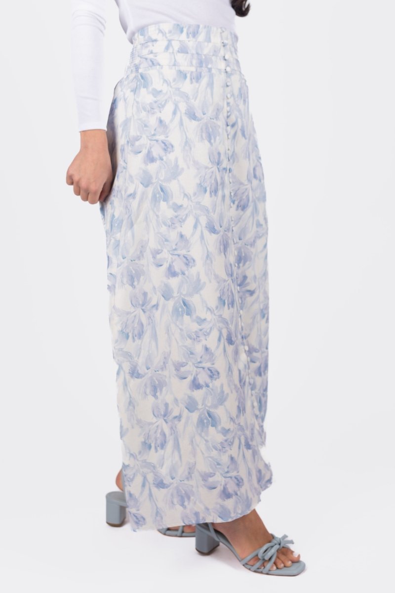 JOSEPHINE SKIRT (IVORY/BLUE) - Skirt - Yakira Bella