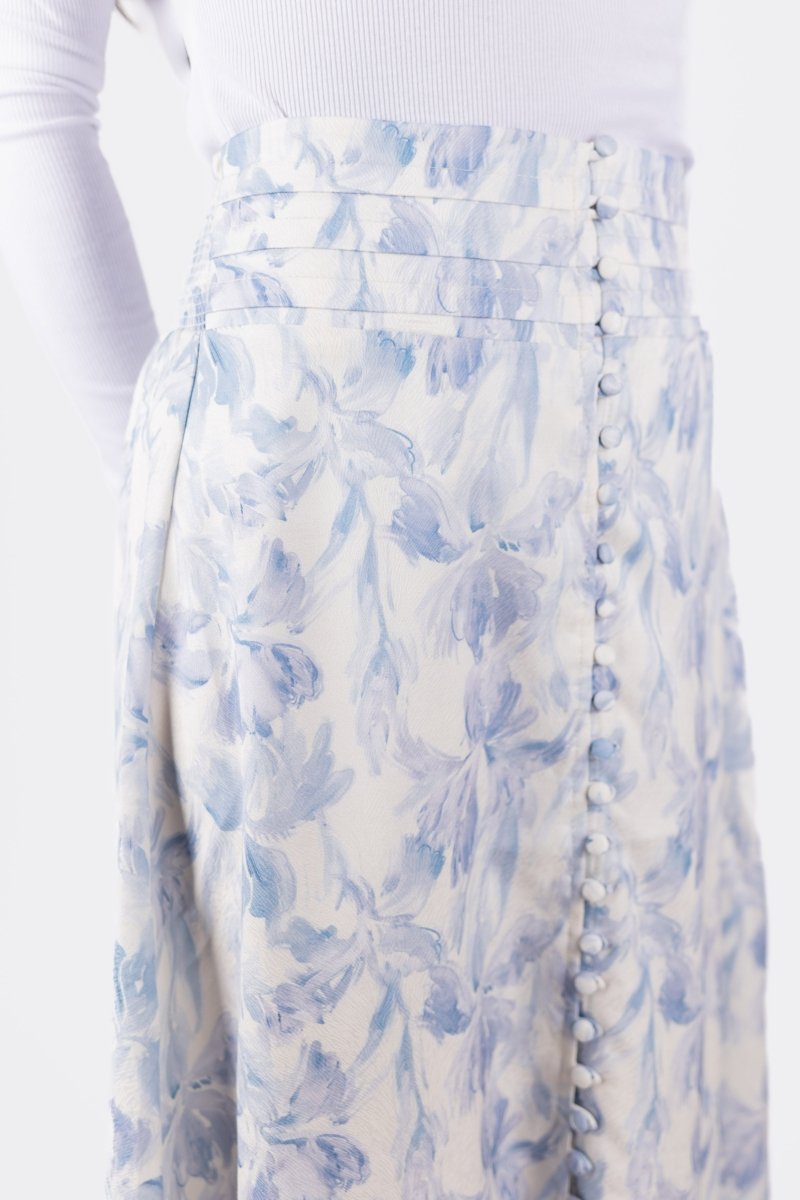 JOSEPHINE SKIRT (IVORY/BLUE) - Skirt - Yakira Bella