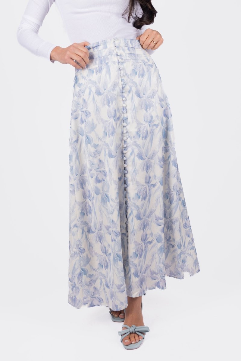 JOSEPHINE SKIRT (IVORY/BLUE) - Skirt - Yakira Bella