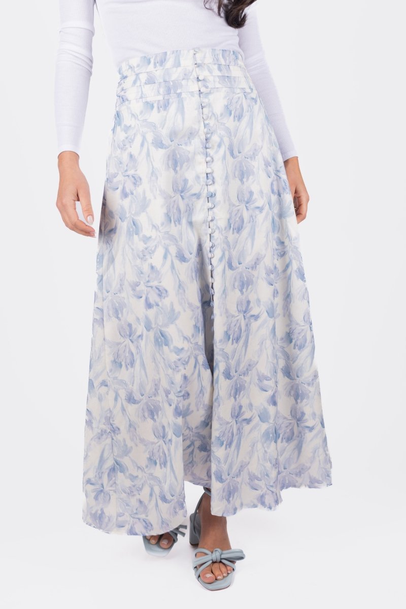 JOSEPHINE SKIRT (IVORY/BLUE) - Skirt - Yakira Bella