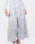 JOSEPHINE SKIRT (IVORY/BLUE) - Skirt - Yakira Bella