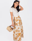 JOSEPHINE SKIRT (OFF WHITE/BROWN) - Skirt - Yakira Bella