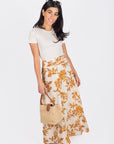 JOSEPHINE SKIRT (OFF WHITE/BROWN) - Skirt - Yakira Bella