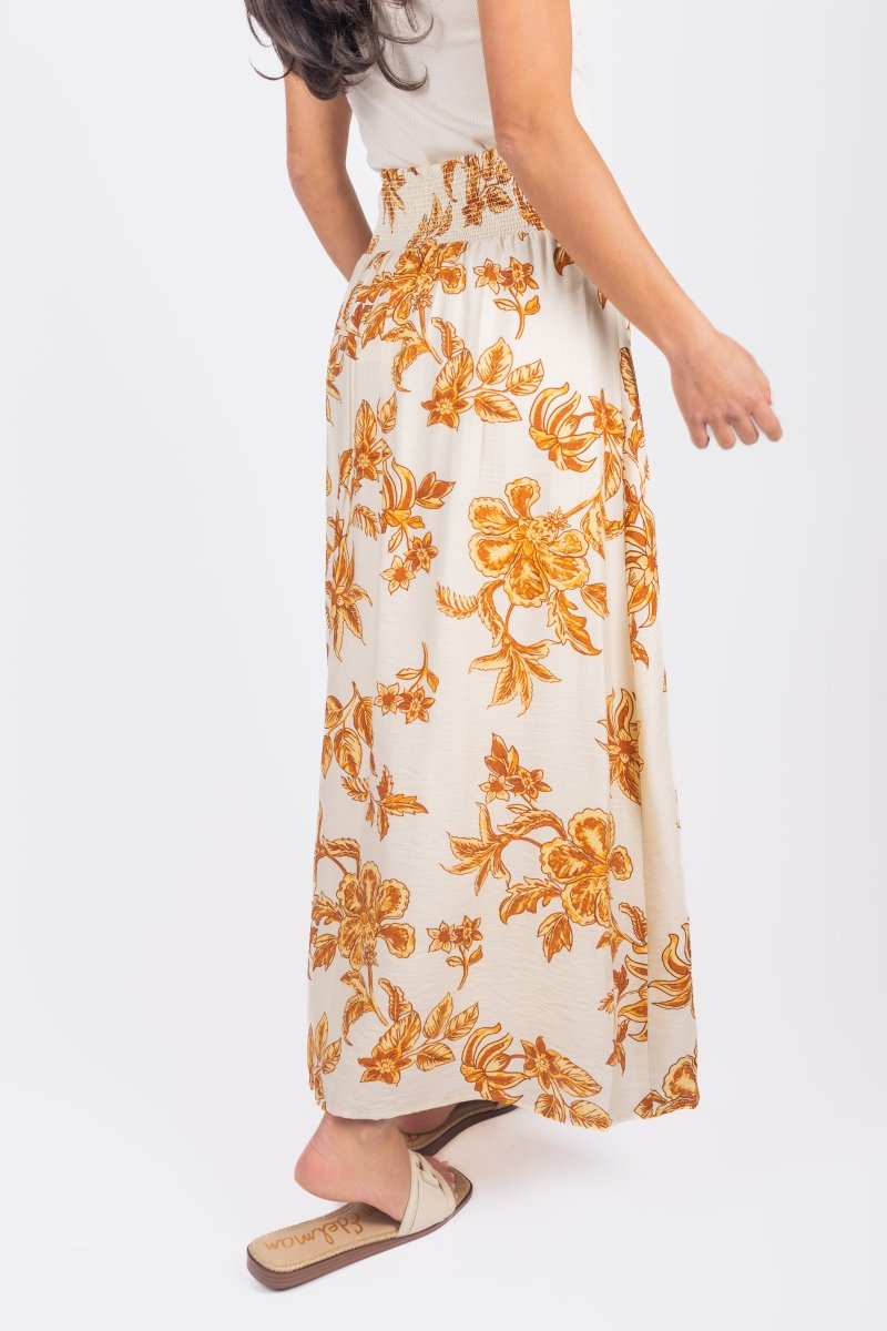 JOSEPHINE SKIRT (OFF WHITE/BROWN) - Skirt - Yakira Bella