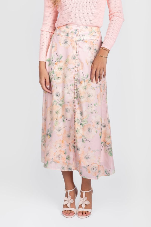 JOSEPHINE SKIRT (PINK GROUND) - Skirt - Yakira Bella