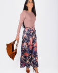Josephine Skirt (Purple Ground) - Skirt - Yakira Bella