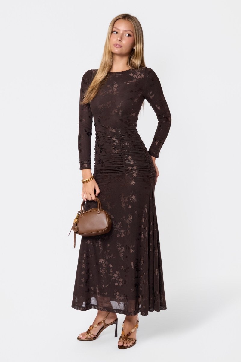 Juliana Dress (Brown) - Dress - Yakira Bella