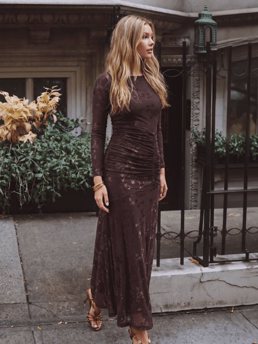 Juliana Dress (Brown) - Dress - Yakira Bella