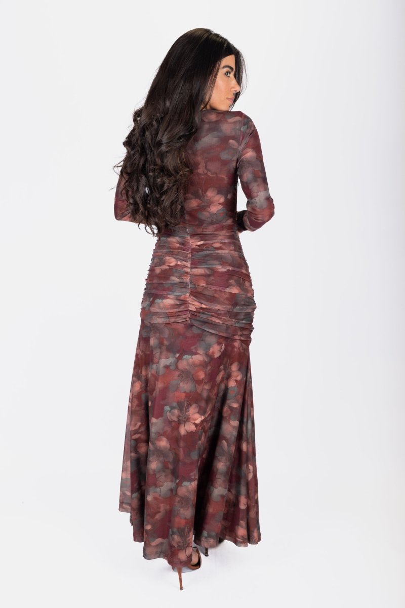 Juliana Dress (Burgundy) - Dress - Yakira Bella