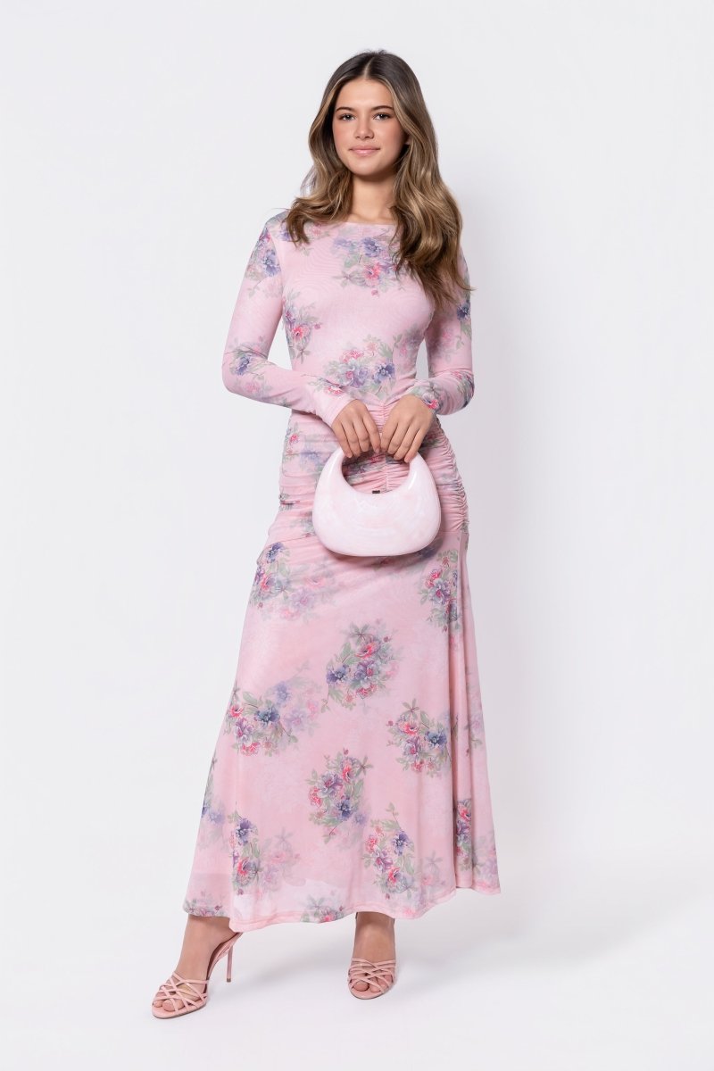 Juliana Dress (Pink Flower) - Dress - Yakira Bella