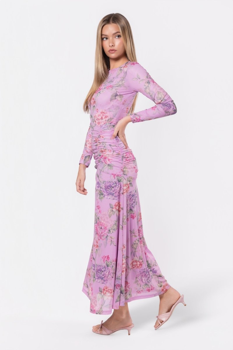 Juliana Dress (Pink/Green) - Dress - Yakira Bella