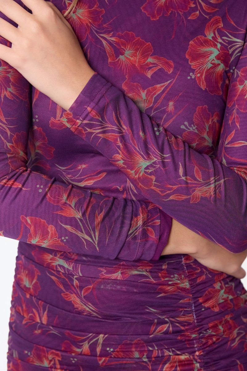 Juliana Dress (Purple Ground) - Dress - Yakira Bella