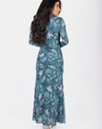 Juliana Dress (Teal Flower) - Dress - Yakira Bella