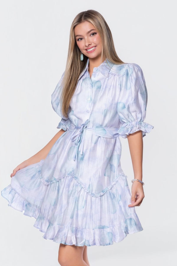 Juni Dress (Green Blue) - Dress - Yakira Bella