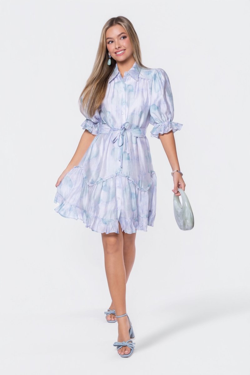 Juni Dress (Green Blue) - Dress - Yakira Bella