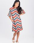 KALANI DRESS 37" (MULTI STRIPES) - Dress - Yakira Bella