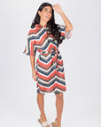 KALANI DRESS 37" (MULTI STRIPES) - Dress - Yakira Bella