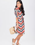 KALANI DRESS 37" (MULTI STRIPES) - Dress - Yakira Bella