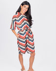 KALANI DRESS 37" (MULTI STRIPES) - Dress - Yakira Bella