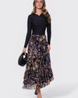 Kalina Skirt (Black Pattern) - Skirt - Yakira Bella