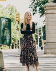 Kalina Skirt (Black Pattern) - Skirt - Yakira Bella