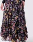 Kalina Skirt (Black Pattern) - Skirt - Yakira Bella