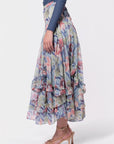 Kalina Skirt (Light Blue Pattern) - Skirt - Yakira Bella