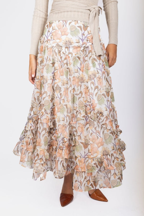 Kalina Skirt (Light Brown) - Skirt - Yakira Bella