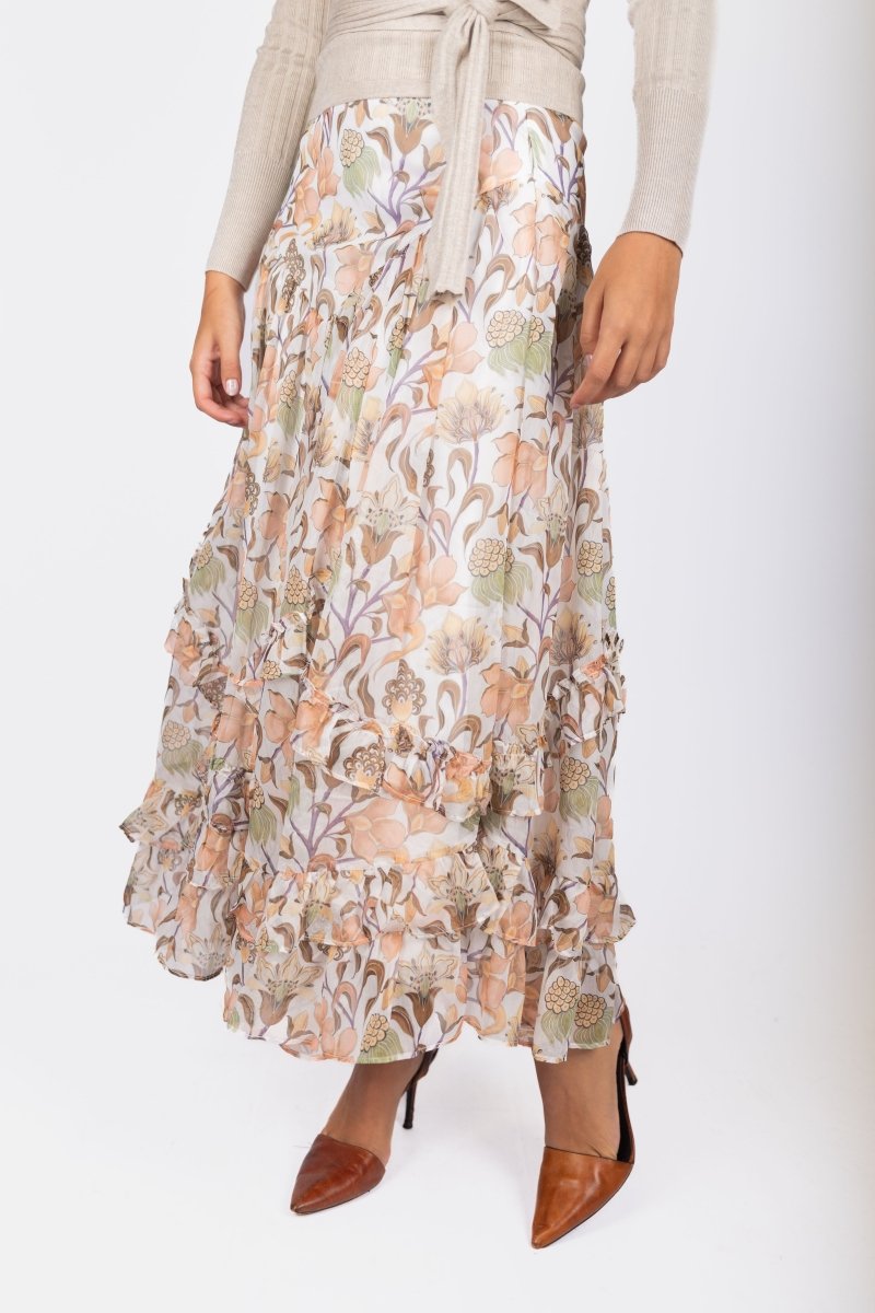 Kalina Skirt (Light Brown) - Skirt - Yakira Bella
