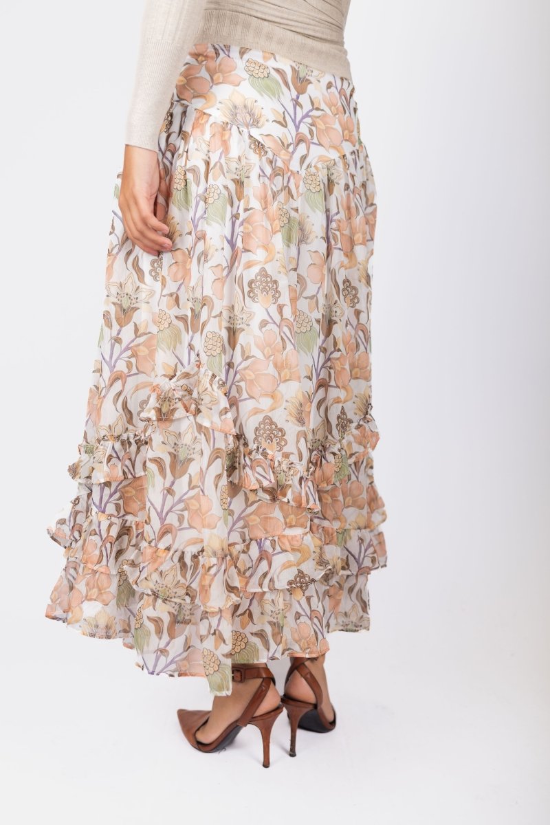 Kalina Skirt (Light Brown) - Skirt - Yakira Bella