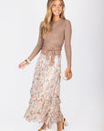 Kalina Skirt (Light Brown) - Skirt - Yakira Bella