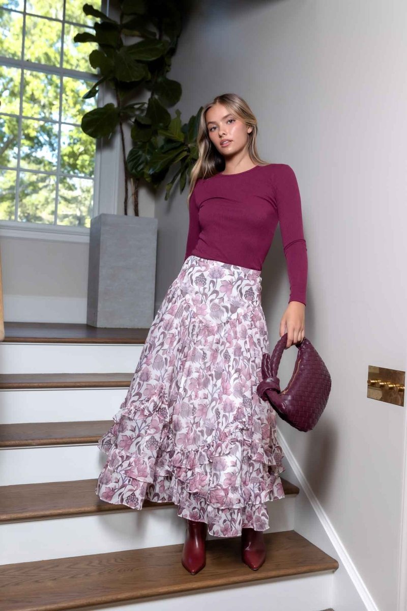 Kalina Skirt (Light Plum) - Skirt - Yakira Bella