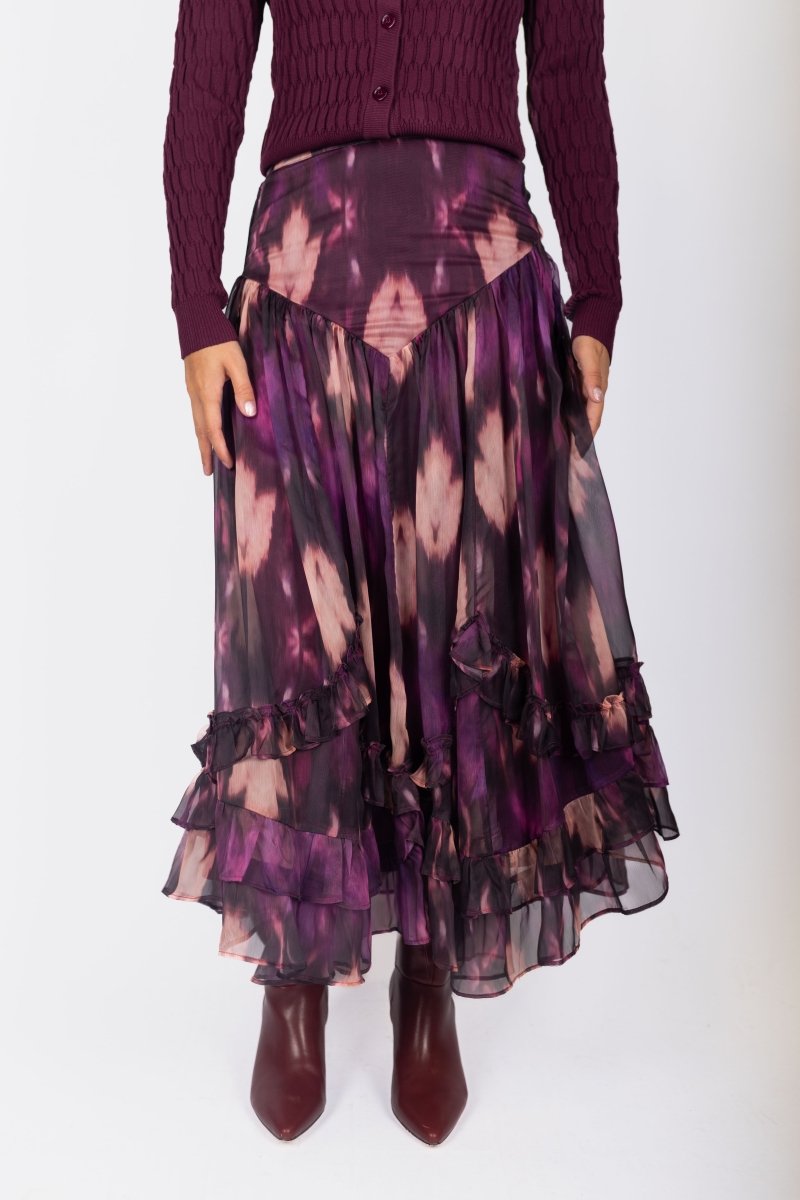 Kalina Skirt (Purple) - Skirt - Yakira Bella