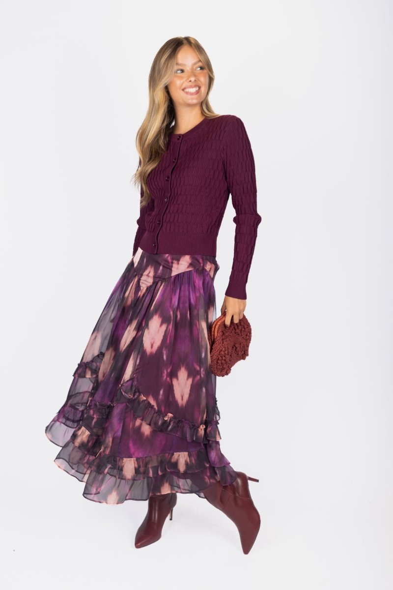 Kalina Skirt (Purple) - Skirt - Yakira Bella
