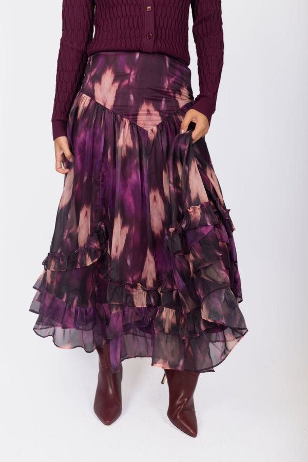 Kalina Skirt (Purple) - Skirt - Yakira Bella