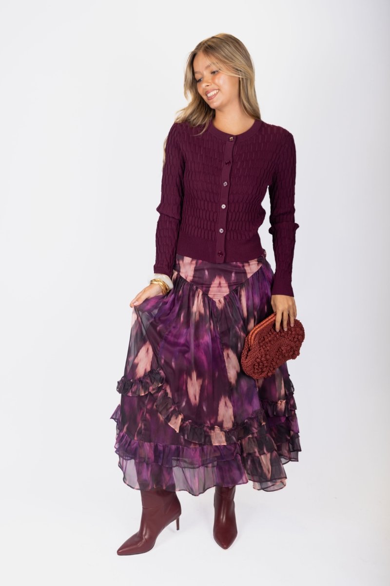 Kalina Skirt (Purple) - Skirt - Yakira Bella