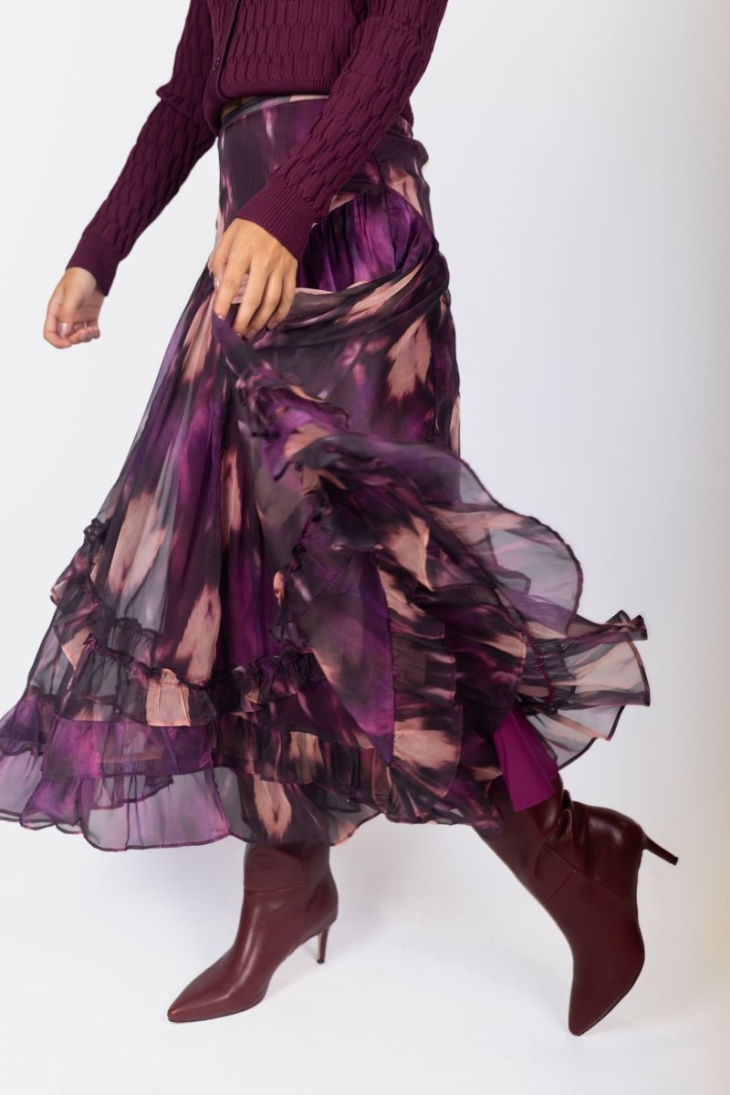 Kalina Skirt (Purple) - Skirt - Yakira Bella