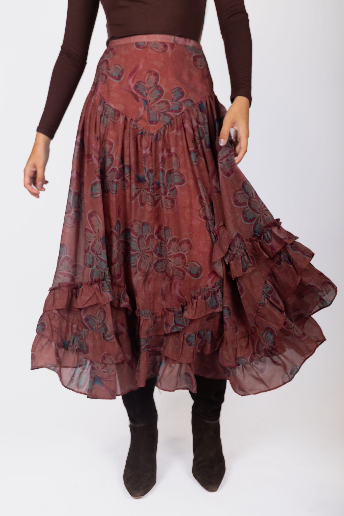 Kalina Skirt (Rust) - Skirt - Yakira Bella