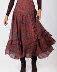 Kalina Skirt (Rust) - Skirt - Yakira Bella