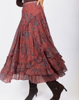 Kalina Skirt (Rust) - Skirt - Yakira Bella
