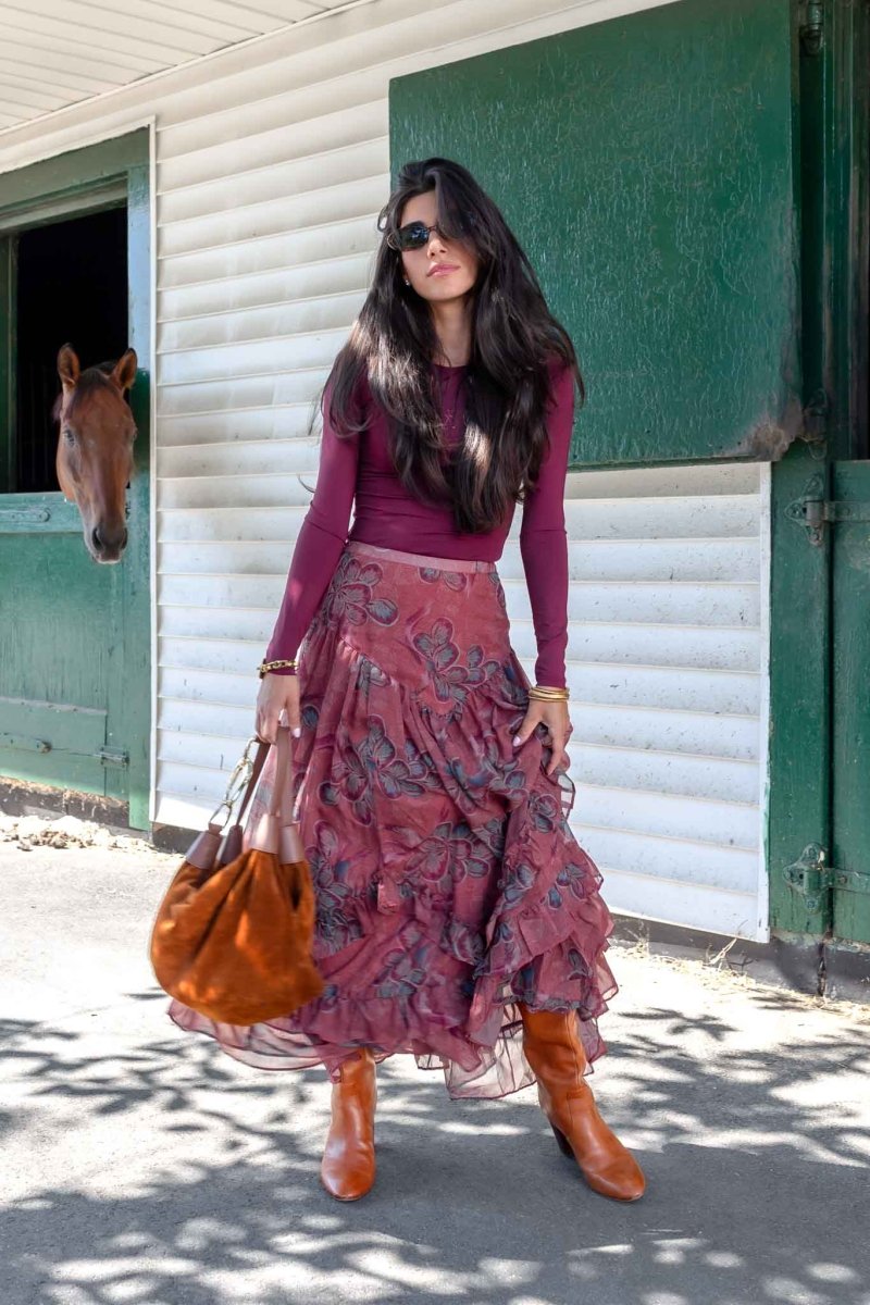 Kalina Skirt (Rust) - Skirt - Yakira Bella