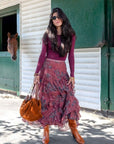 Kalina Skirt (Rust) - Skirt - Yakira Bella